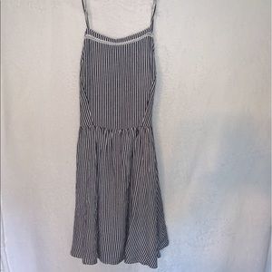 Stripped navy dress